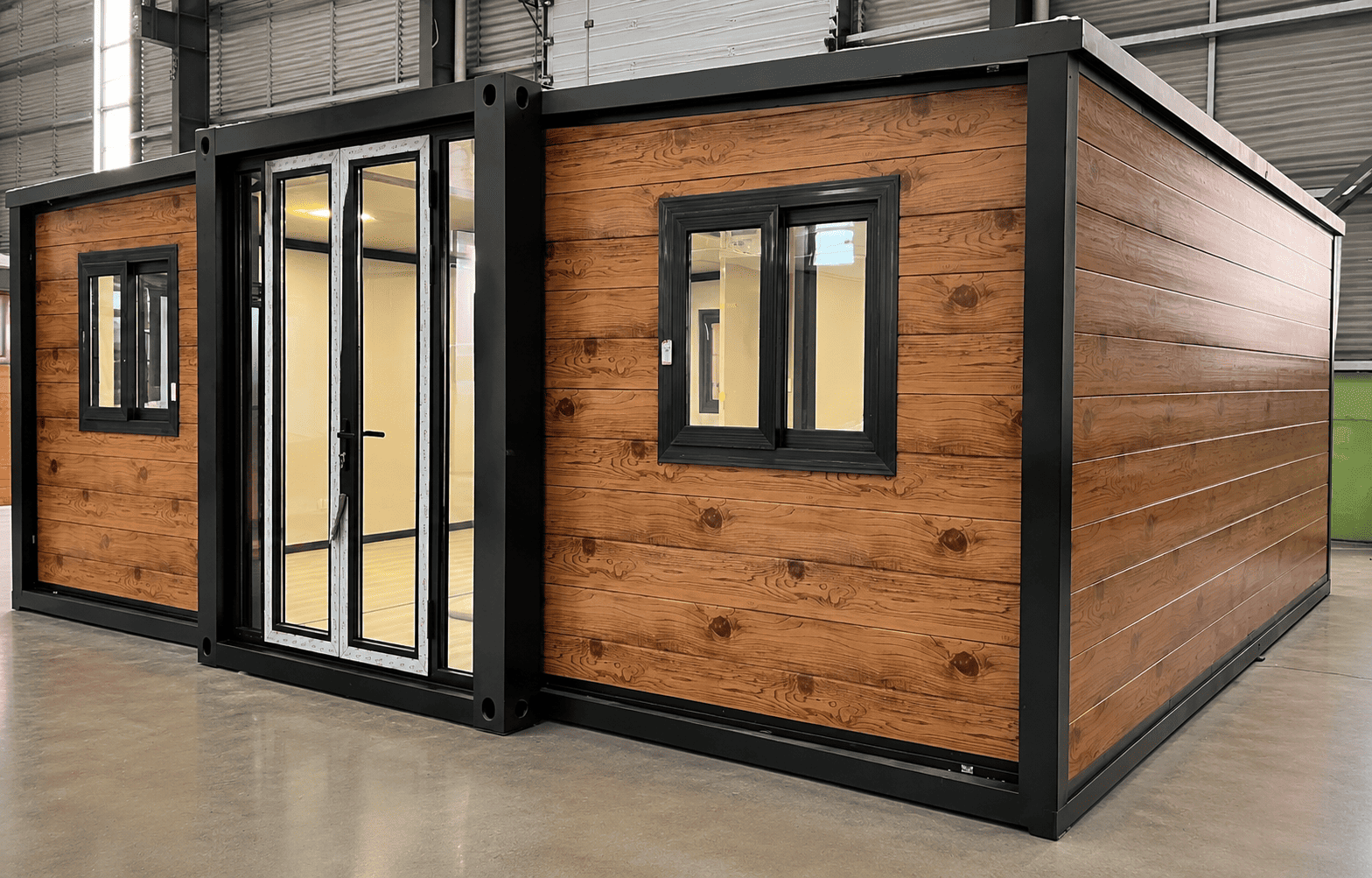 Casa Box Casa contenedor expandible de 20 pies | Totalmente equipado 2 dormitorios
