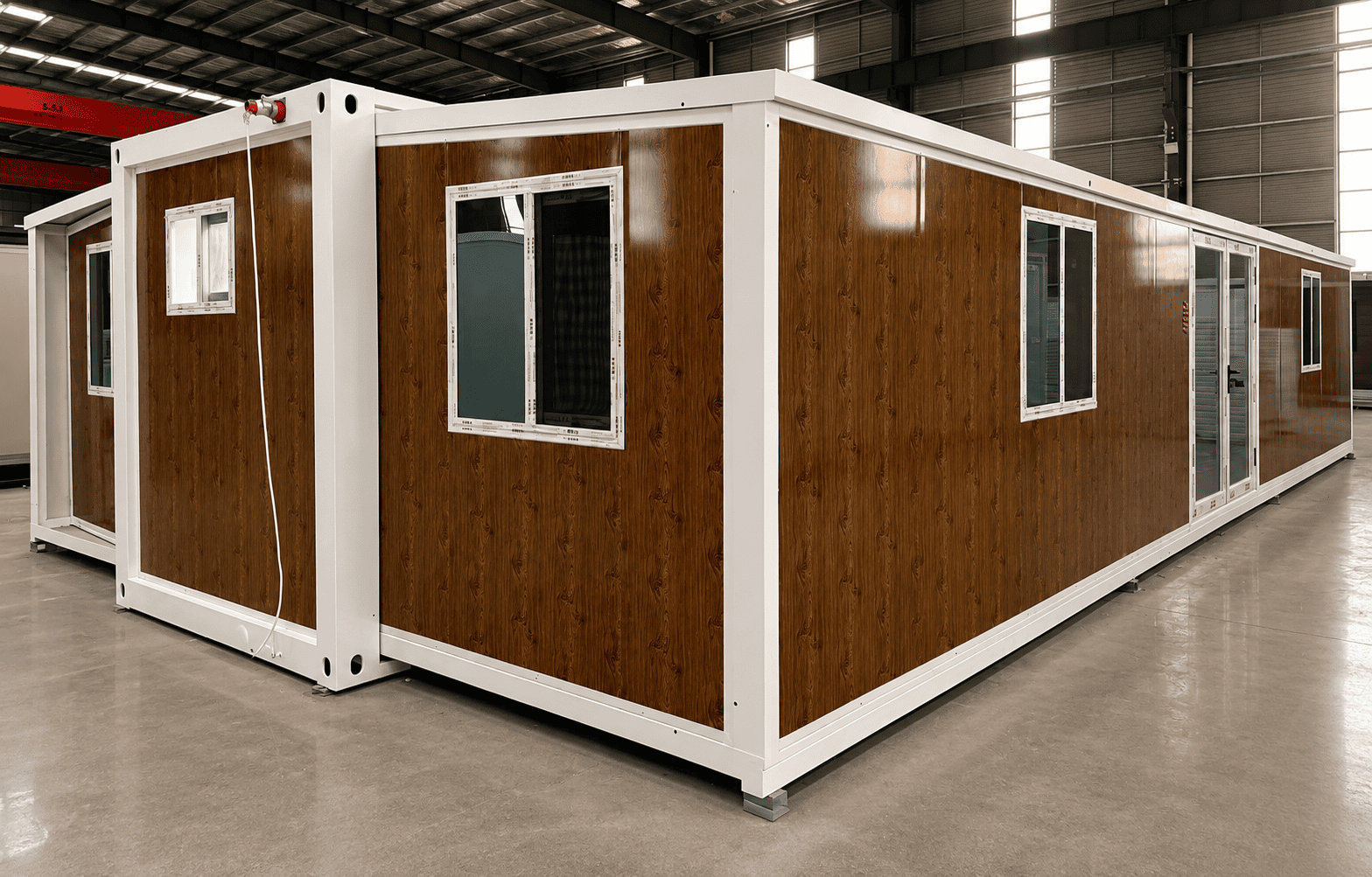 Casa Box Contenedor expandible de 40 pies Inicio | Acogedor piso de madera para abuelas
