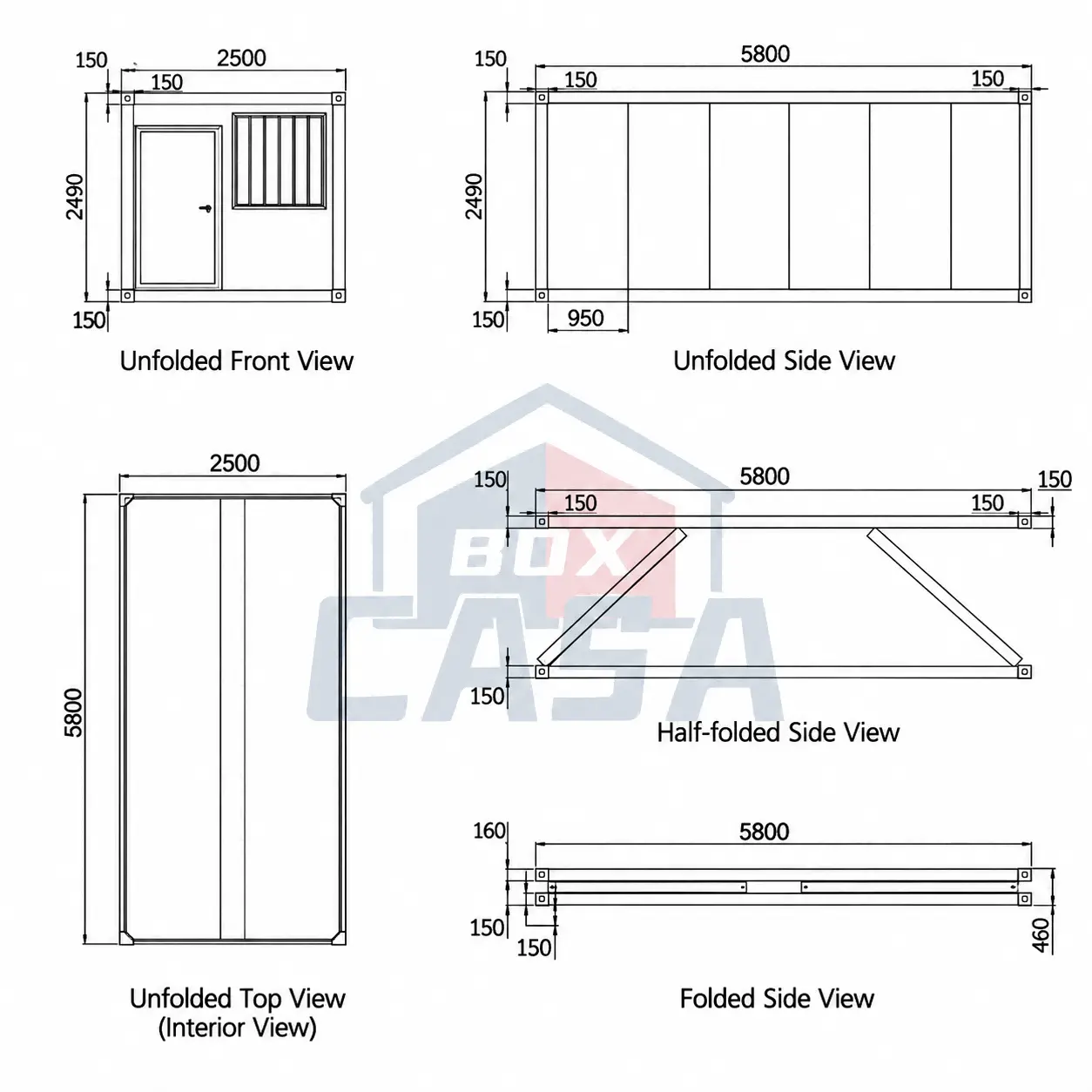 Contenedor plegable tipo Z Contenedor plegable tipo Z